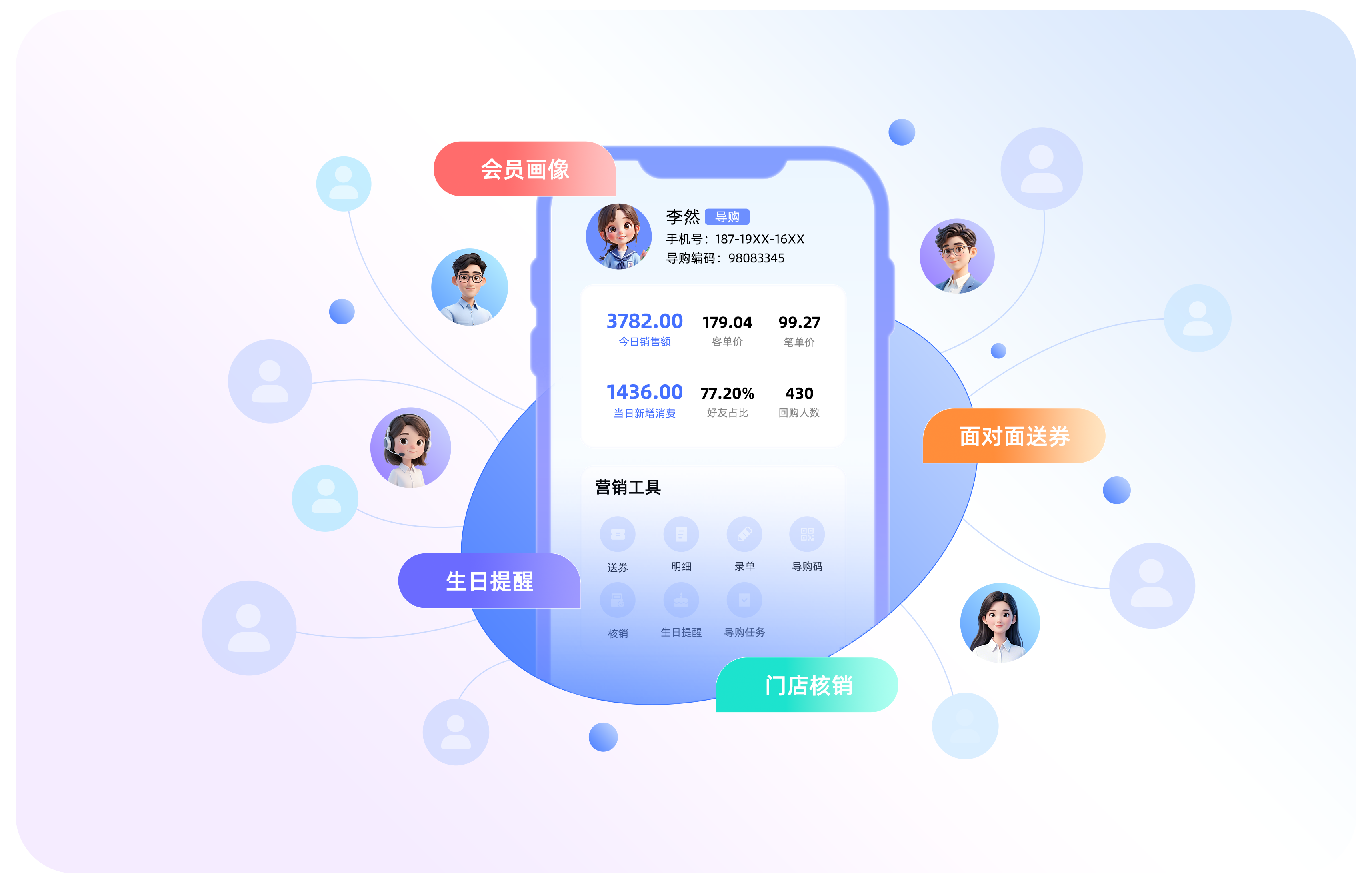 智慧导购产品界面演示